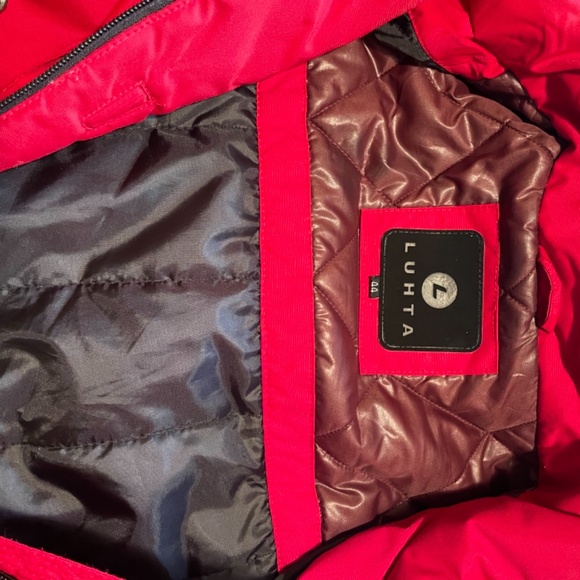 Luhta Winter  jacket / Women Size 16 / Red / movable hood. - Picture 5 of 15